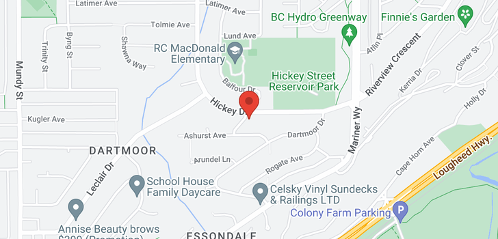 map of 335 HICKEY DRIVE